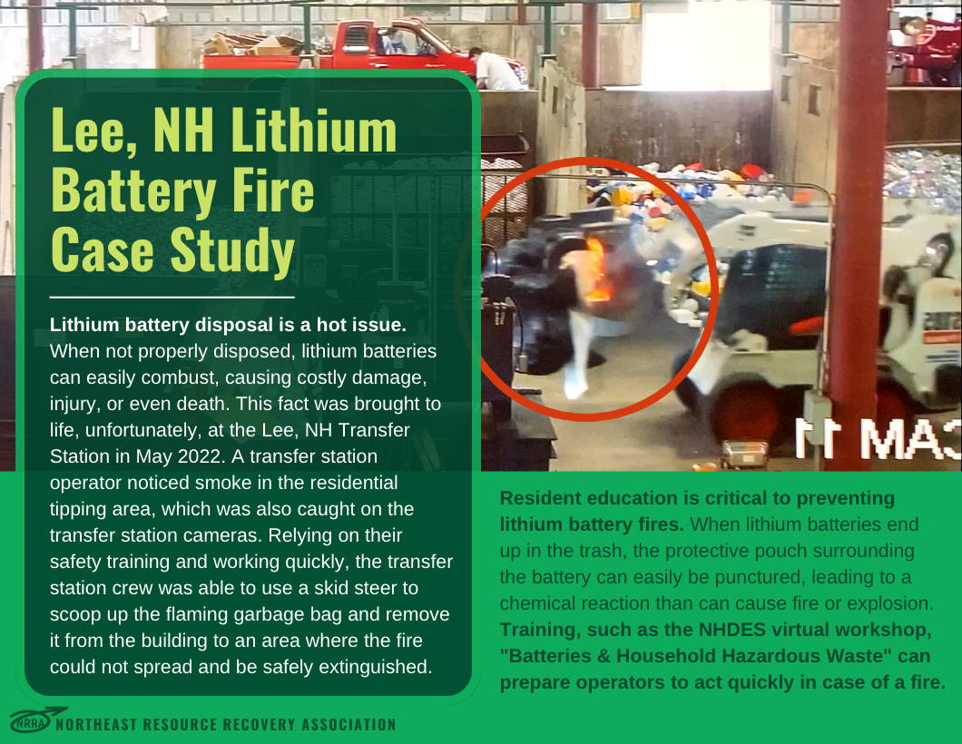 Case Study of Lee, NH Battery Fire at Transfer Station